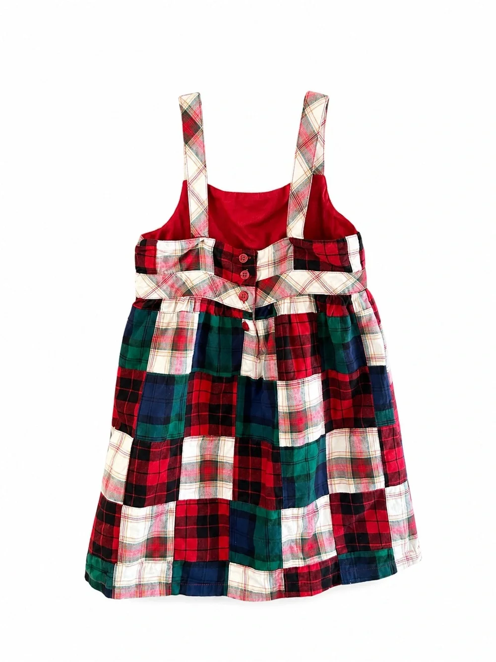 Gymboree Girls Size 6 Patchwork Plaid Tartan Christmas Holiday Dress